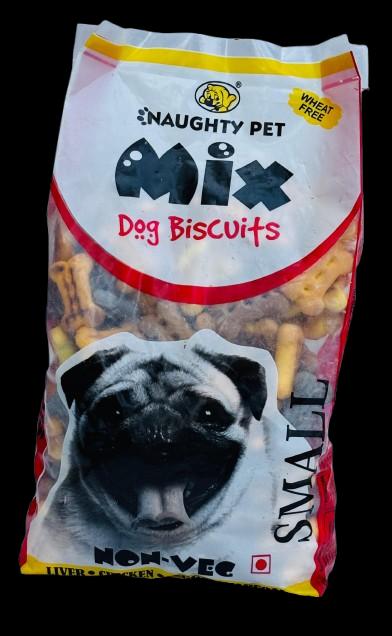 NAUGHTY PET MIX DOG BISCUITS NON VEG (M)